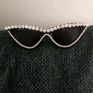 Women's Fashion Rhinestone Cat Eye Sunglasses